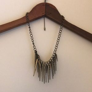 Bronze spike necklace
